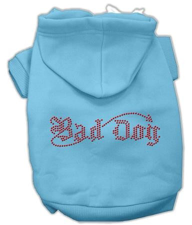 Bad Dog Rhinestone Hoodies Baby Blue Xs (8)