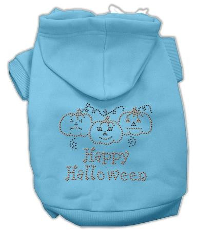 Happy Halloween Rhinestone Hoodies Baby Blue M (12)