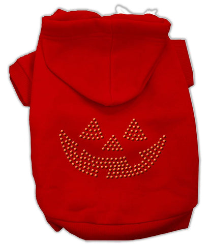 Jack O' Lantern Rhinestone Hoodies Red L (14)