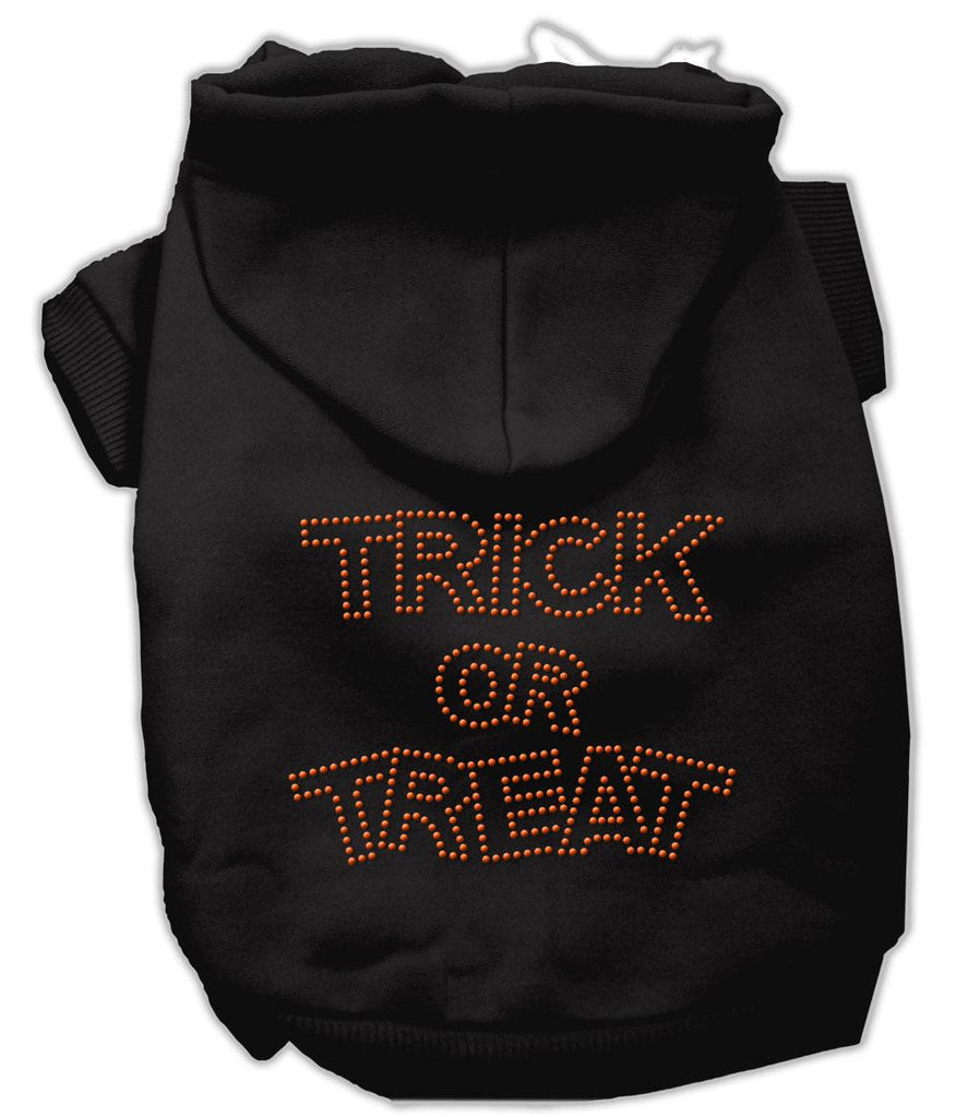 Trick or Treat Rhinestone Hoodies Black S (10)