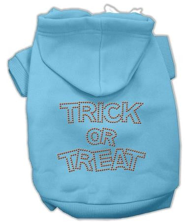 Trick Or Treat Rhinestone Hoodies Baby Blue Xs (8)