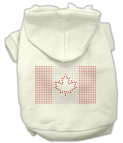 Canadian Flag Hoodies Cream S (10)