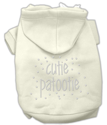 Cutie Patootie Rhinestone Hoodies Cream L (14)