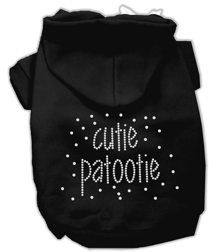 Cutie Patootie Rhinestone Hoodies Black XS (8)