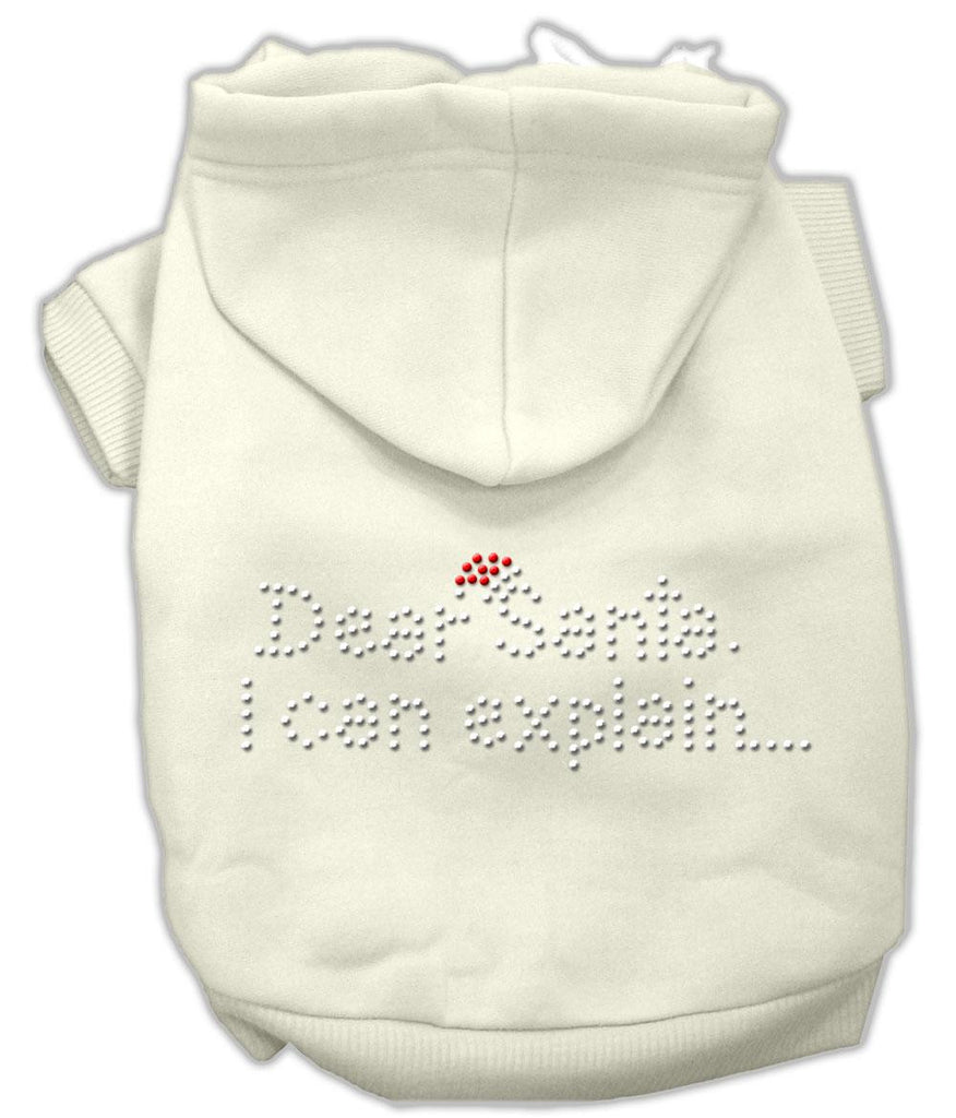 Dear Santa I Can Explain Hoodies Cream XS (8)