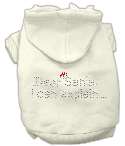 Dear Santa I Can Explain Hoodies Cream XS (8)