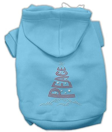 Peace Tree Rhinestone Hoodies Baby Blue XL (16)