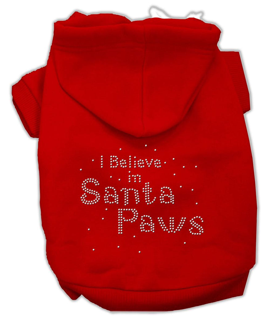 I Believe in Santa Paws Hoodie Red S (10)