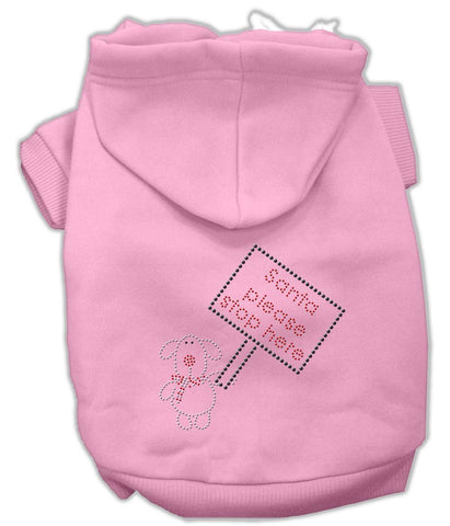 Santa Stop Here Hoodies Pink Xs (8)