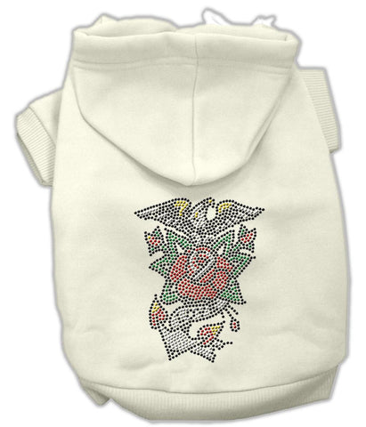 Eagle Rose Nailhead Hoodies Cream M (12)