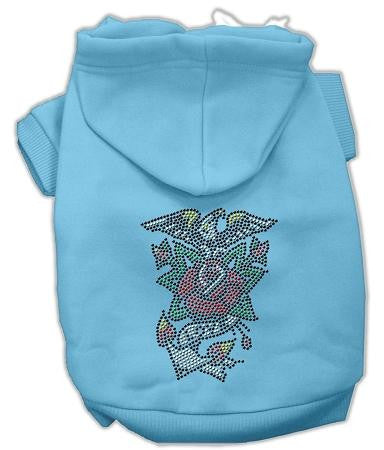 Eagle Rose Nailhead Hoodies Baby Blue Xs (8)