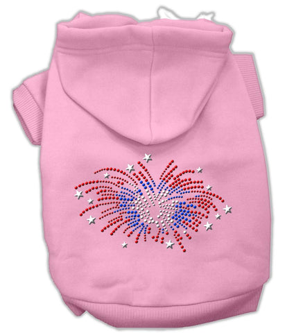 Fireworks Rhinestone Hoodie Pink M (12)