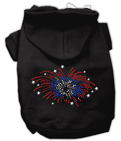 Fireworks Rhinestone Hoodie Black Xxxl(20)