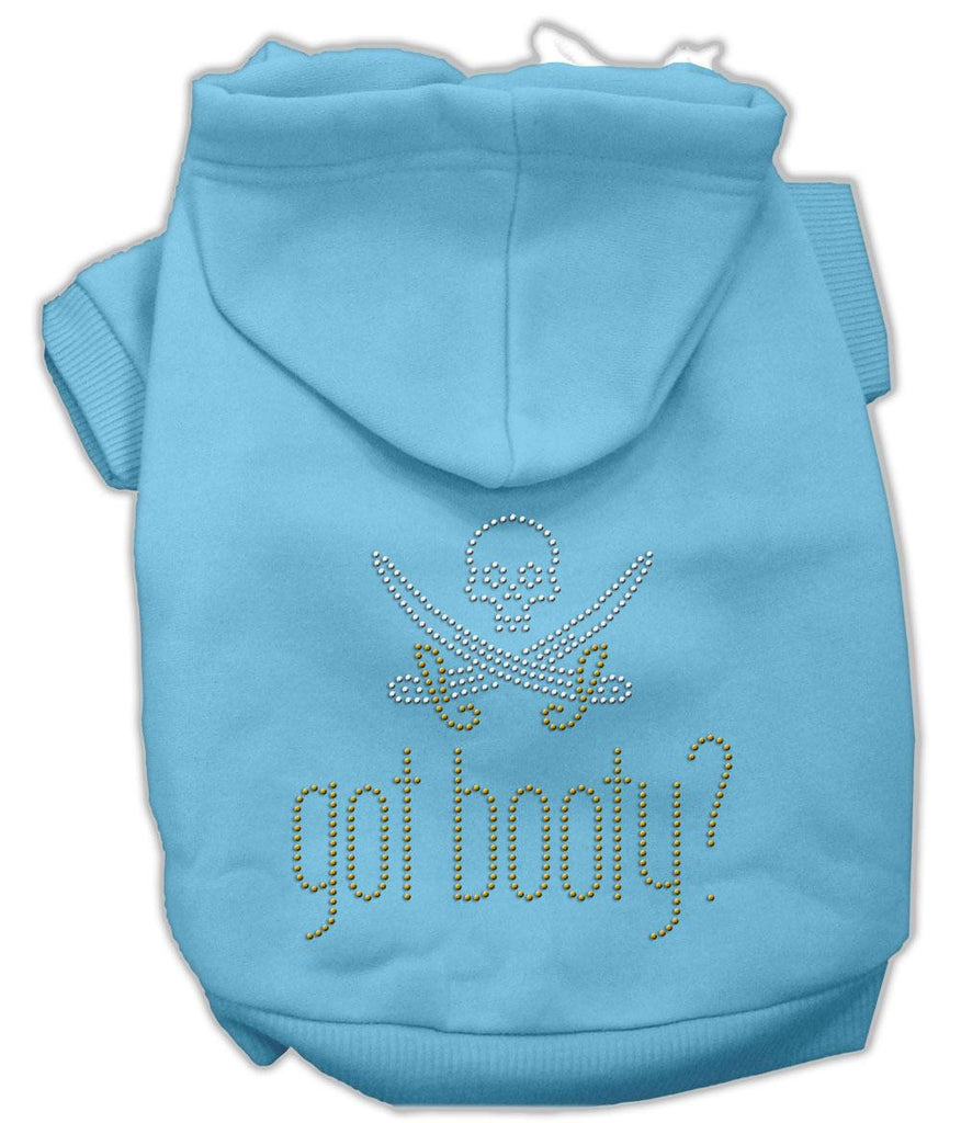 Got Booty Rhinestone Hoodies Baby Blue M (12)