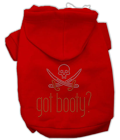 Got Booty Rhinestone Hoodies Red XL (16)