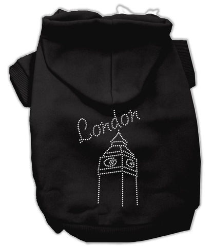 London Rhinestone Hoodies Black M (12)