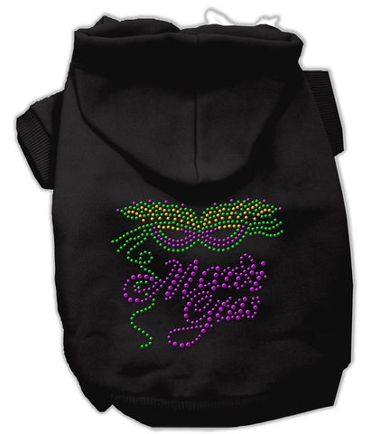 Mardi Gras Rhinestud Hoodies Black XL (16)