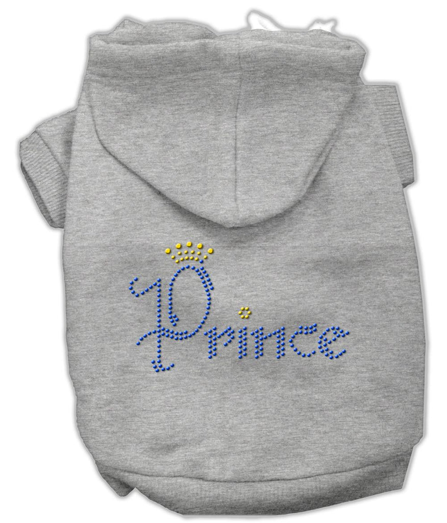 Prince Rhinestone Hoodies Grey L (14)