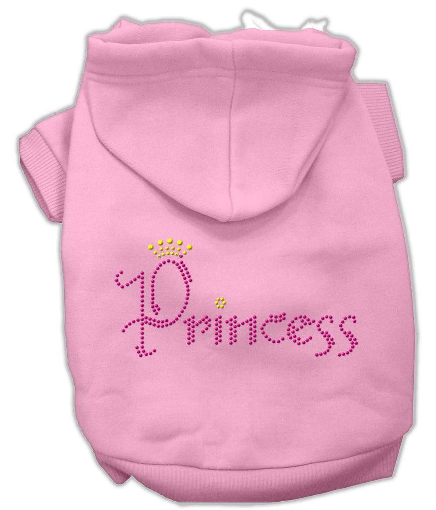 Princess Rhinestone Hoodies Pink M (12)