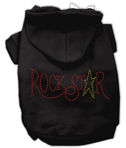 Rock Star Rhinestone Hoodies Black XL (16)