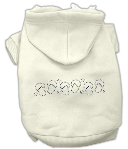 Beach Sandals Rhinestone Hoodies Cream M (12)