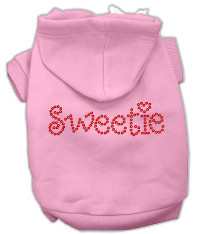 Sweetie Rhinestone Hoodies Pink Xs (8)