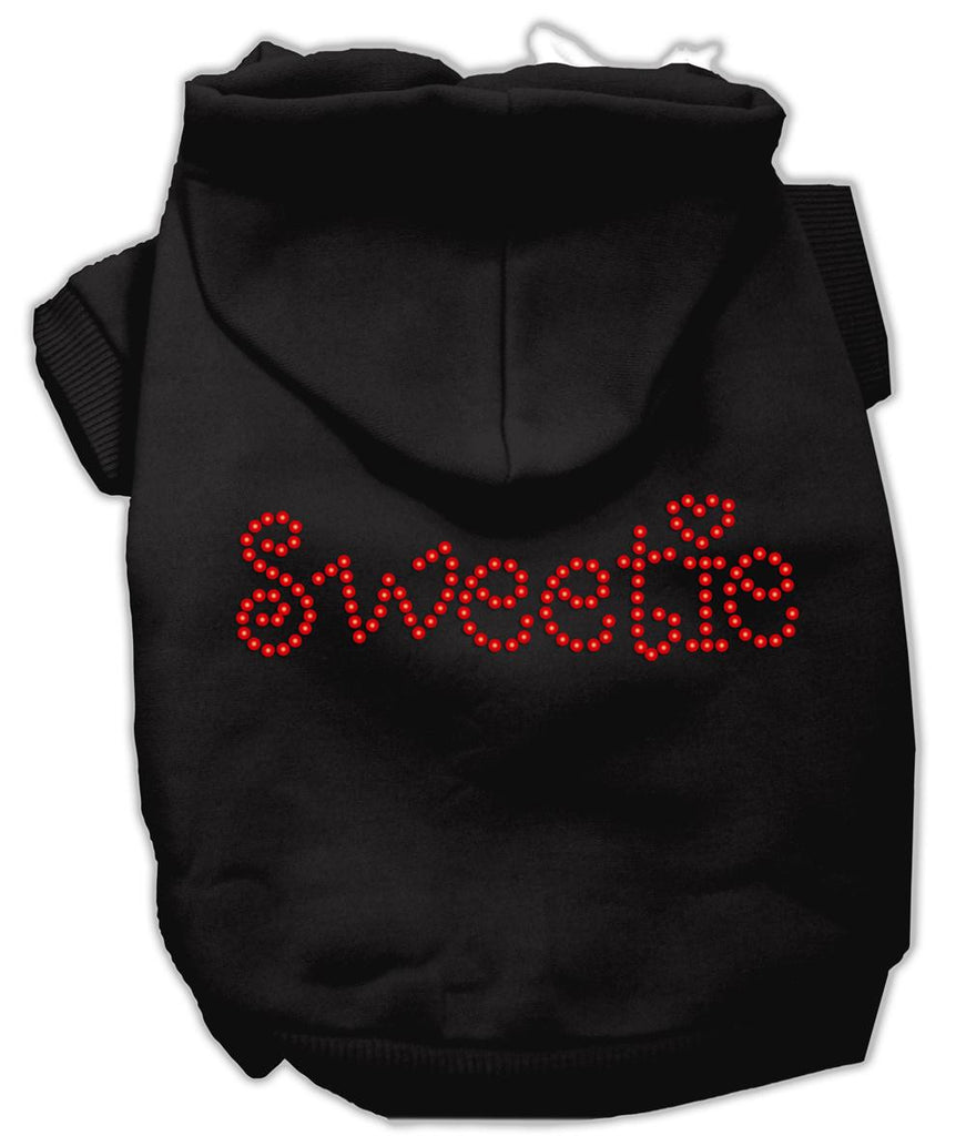 Sweetie Rhinestone Hoodies Black XXXL(20)