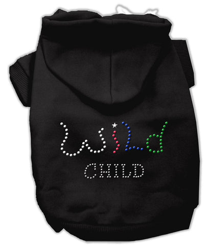 Wild Child Rhinestone Hoodies Black XL (16)