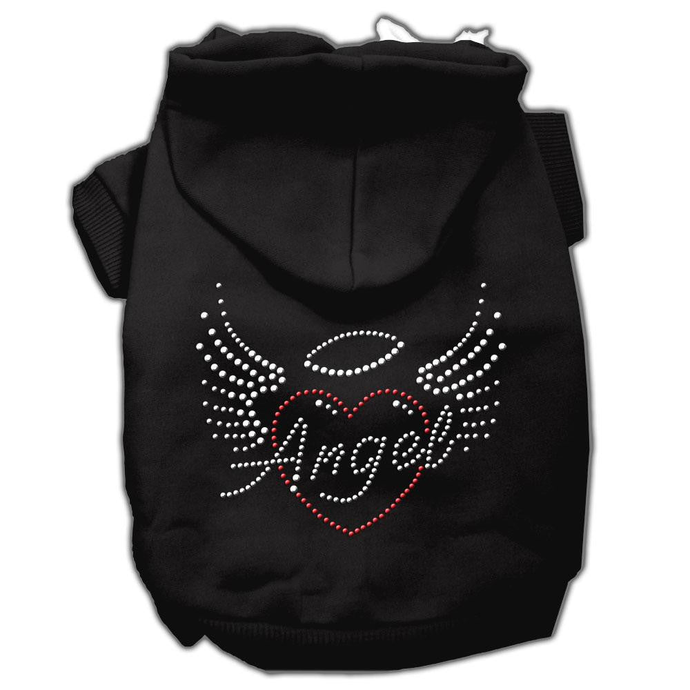 Angel Heart Rhinestone Hoodies Black M (12)