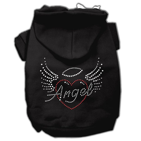 Angel Heart Rhinestone Hoodies Black XXL (18)