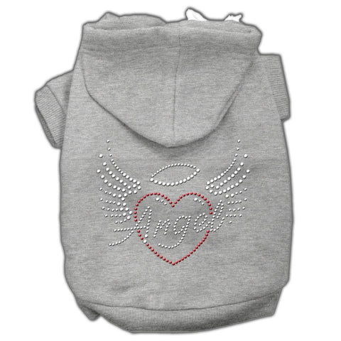 Angel Heart Rhinestone Hoodies Grey XXL (18)
