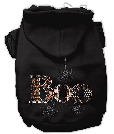 Boo Rhinestone Hoodies Black L (14)