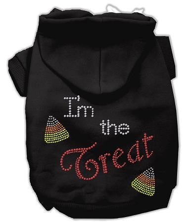 I'm the Treat Rhinestone Hoodies Black XS (8)