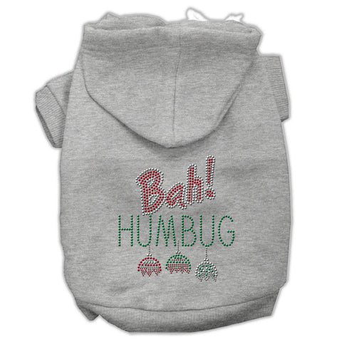 Bah Humbug Rhinestone Hoodies Grey S (10)