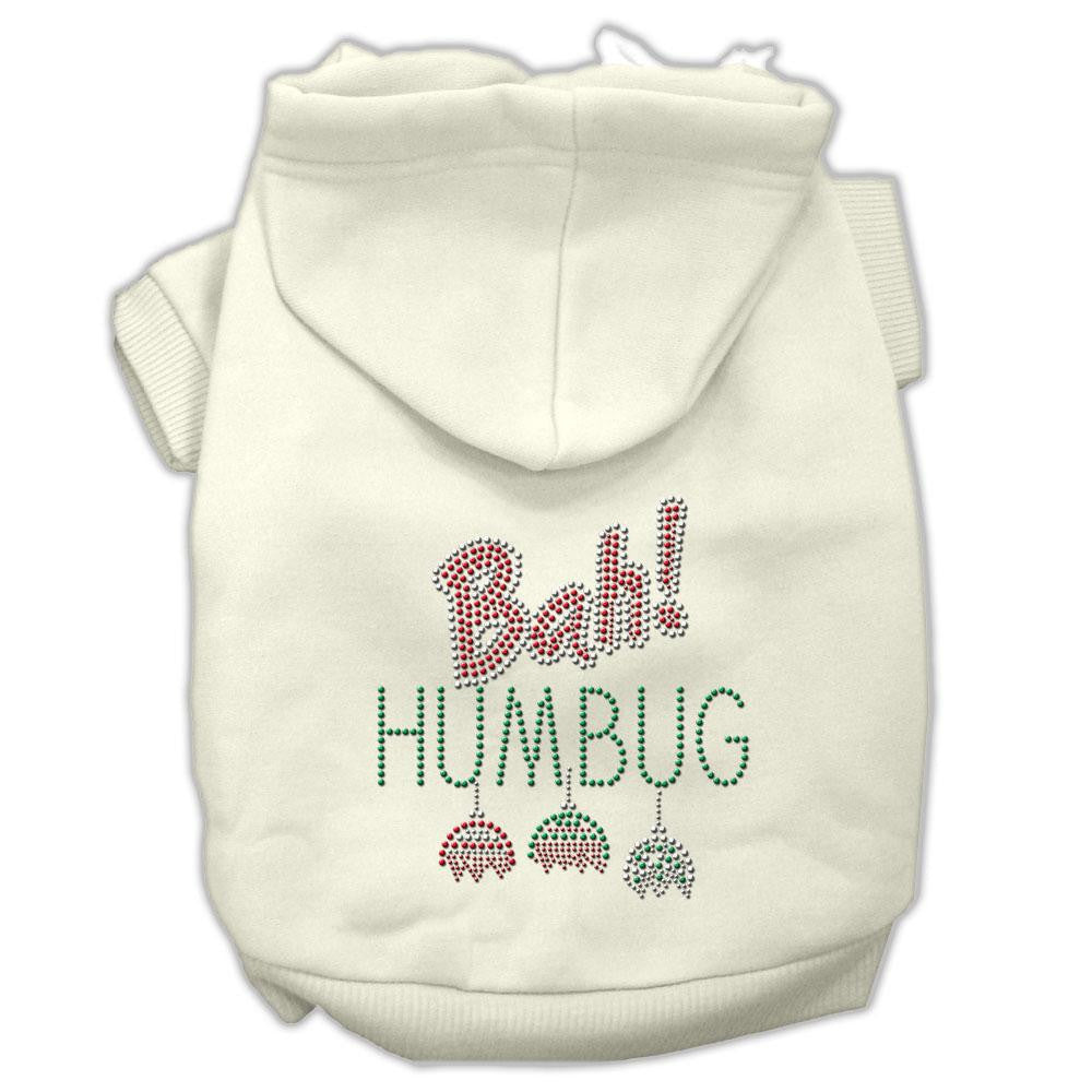 Bah Humbug Rhinestone Hoodies Cream XXL (18)