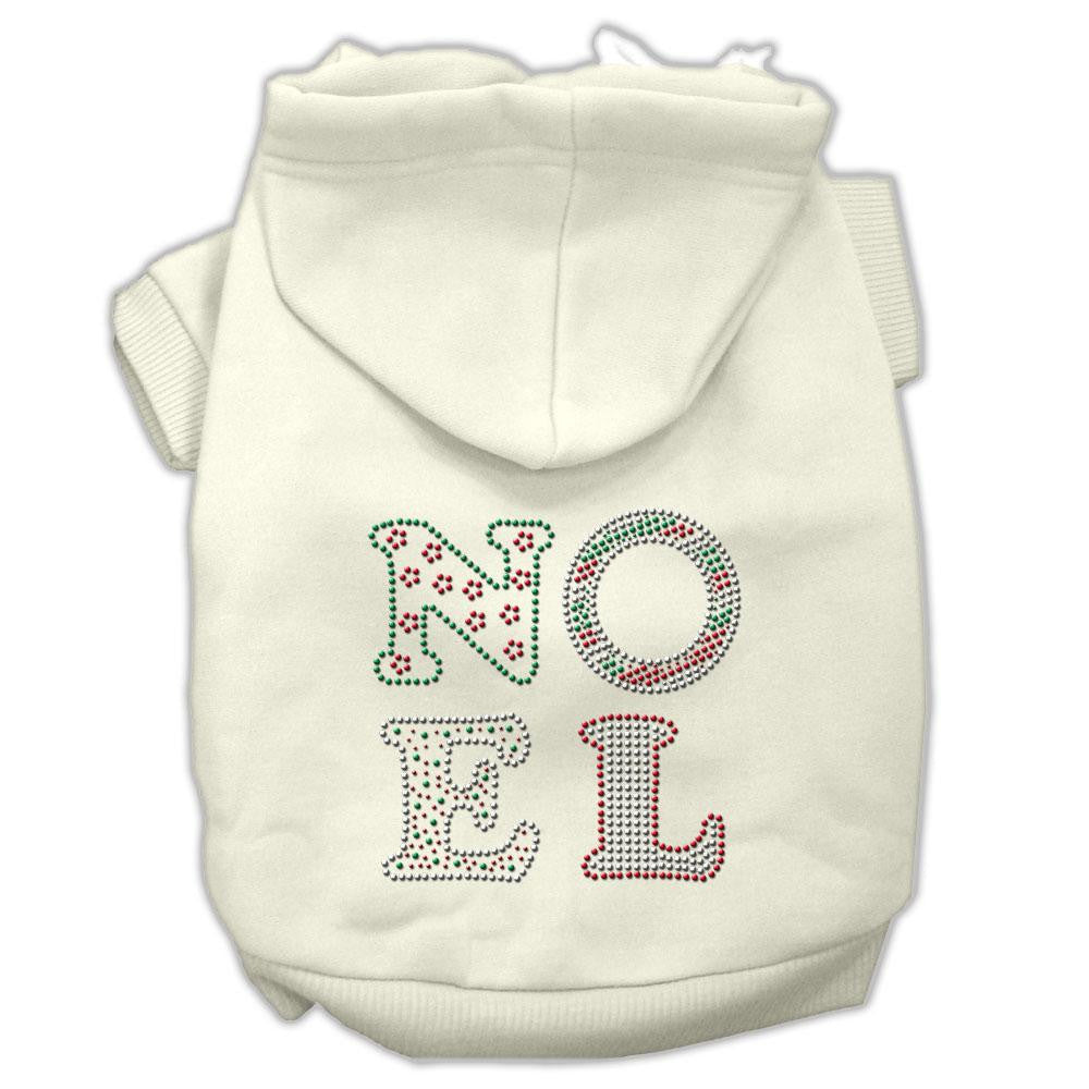 Noel Rhinestone Hoodies Cream L (14)