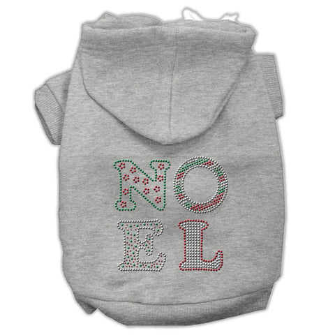 Noel Rhinestone Hoodies Grey M (12)