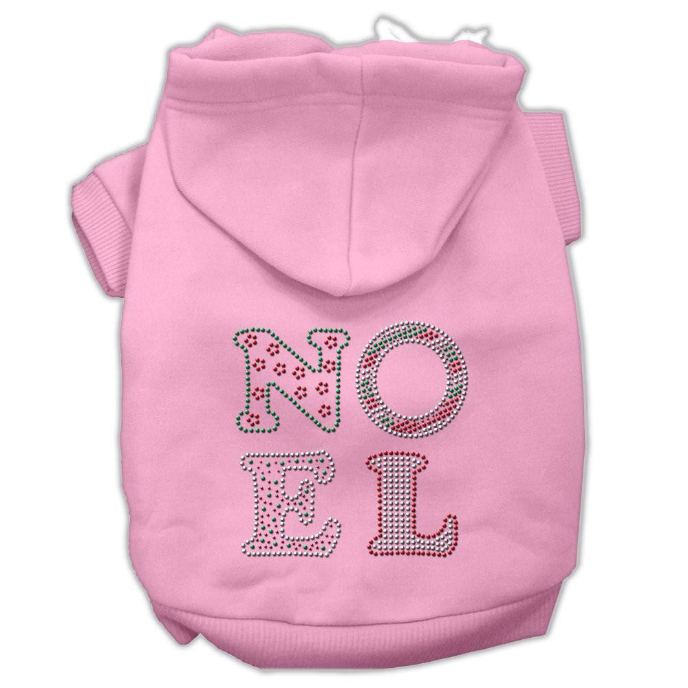 Noel Rhinestone Hoodies Pink S (10)