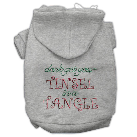 Tinsel In A Tangle Rhinestone Hoodies Grey S (10)