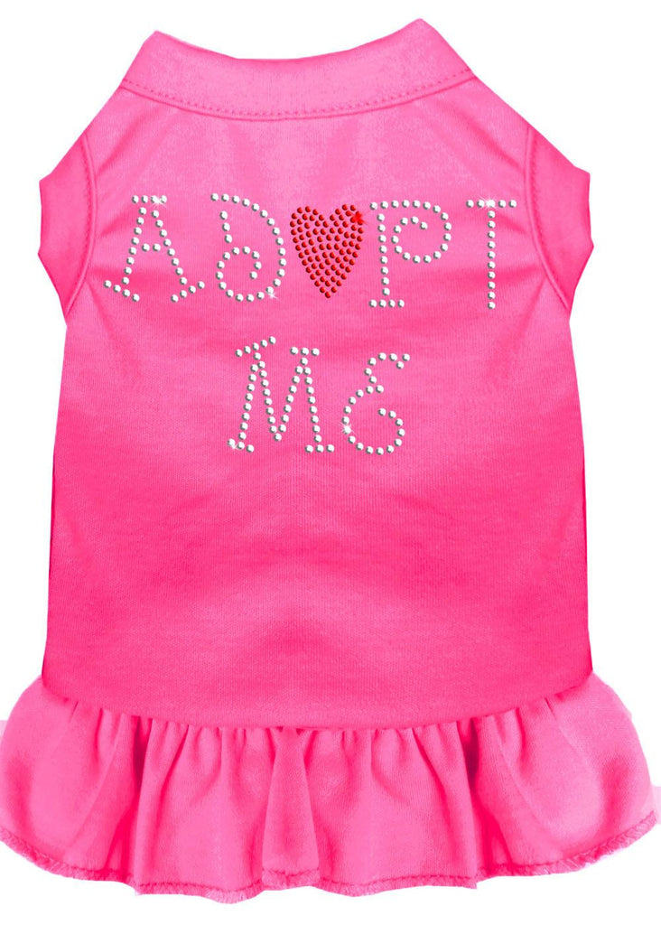 Adopt Me Rhinestone Dress Bright Pink Lg (14)