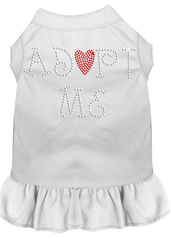 Adopt Me Rhinestone Dress White Sm (10)