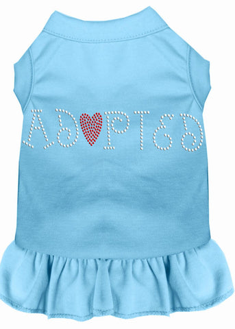 Adopted Rhinestone Dress Baby Blue Med (12)