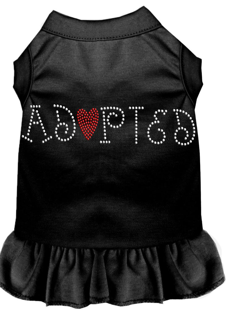 Adopted Rhinestone Dress Black Sm (10)