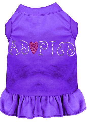 Adopted Rhinestone Dress Purple Sm (10)