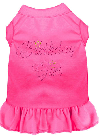 Birthday Girl Rhinestone Dress Bright Pink 4x (22)