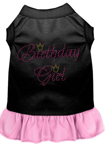 Birthday Girl Rhinestone Dresses Black With Light Pink Lg (14)