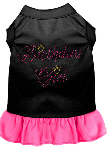 Birthday Girl Rhinestone Dress Black With Bright Pink Sm (10)