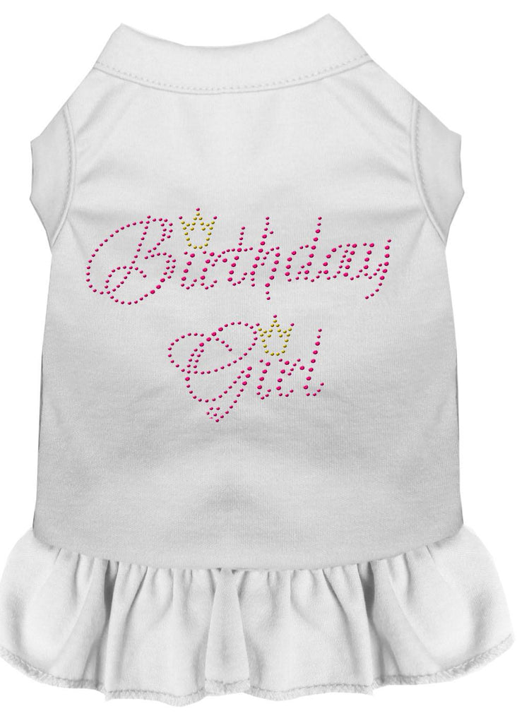 Birthday Girl Rhinestone Dress White Xs (8)