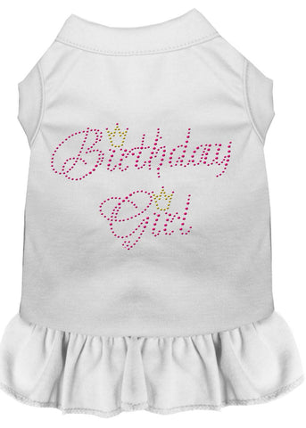 Birthday Girl Rhinestone Dress White Xs (8)