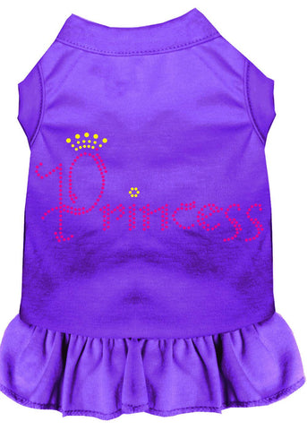 Princess Rhinestone Dress Purple Lg (14)